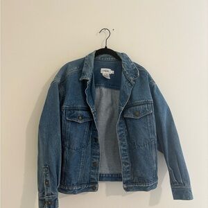 Vintage 90s Calvin Klein Oversized Blue Denim Jacket